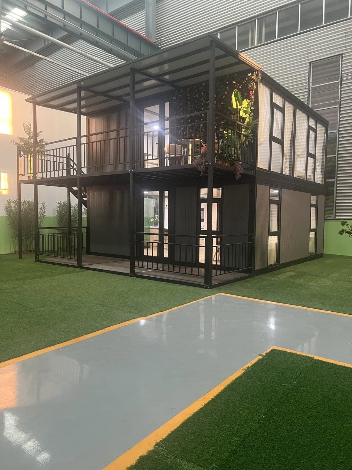 Container Expansível Standard Compacto 20 pés · Duplo Duplex (55 m²)