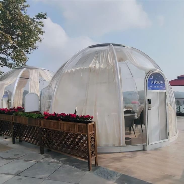 Cúpula Geodésica Cacho 4,5×12 m (49,6 m²)