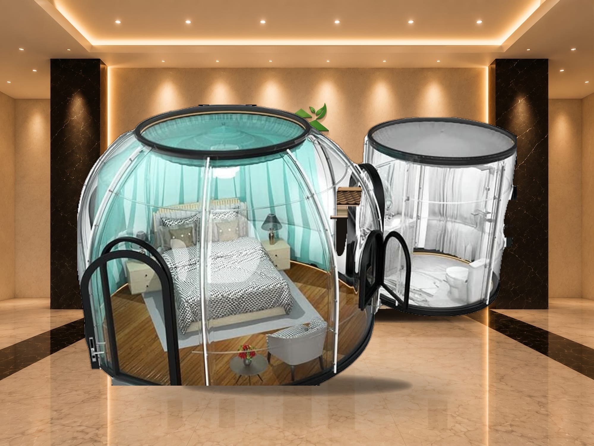 Cúpula Geodésica Dupla 14,5 m²