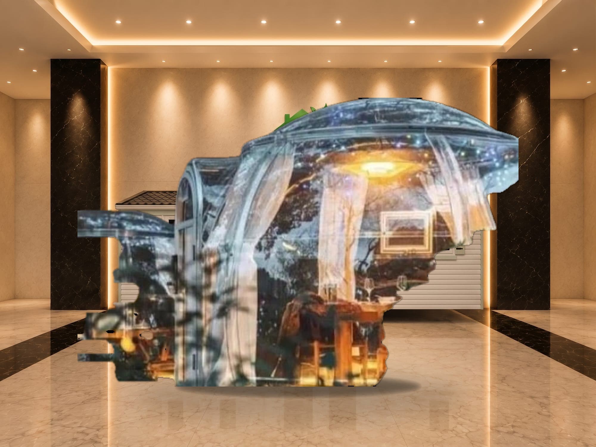 Cúpula Geodésica Dupla 33,2 m²