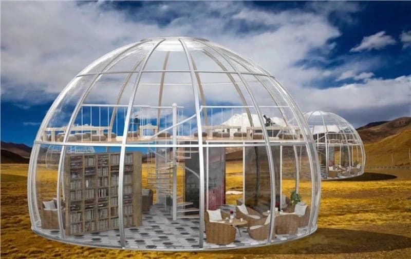 Cúpula Geodésica Tripla 6+4+2,5 m (45,8 m²)