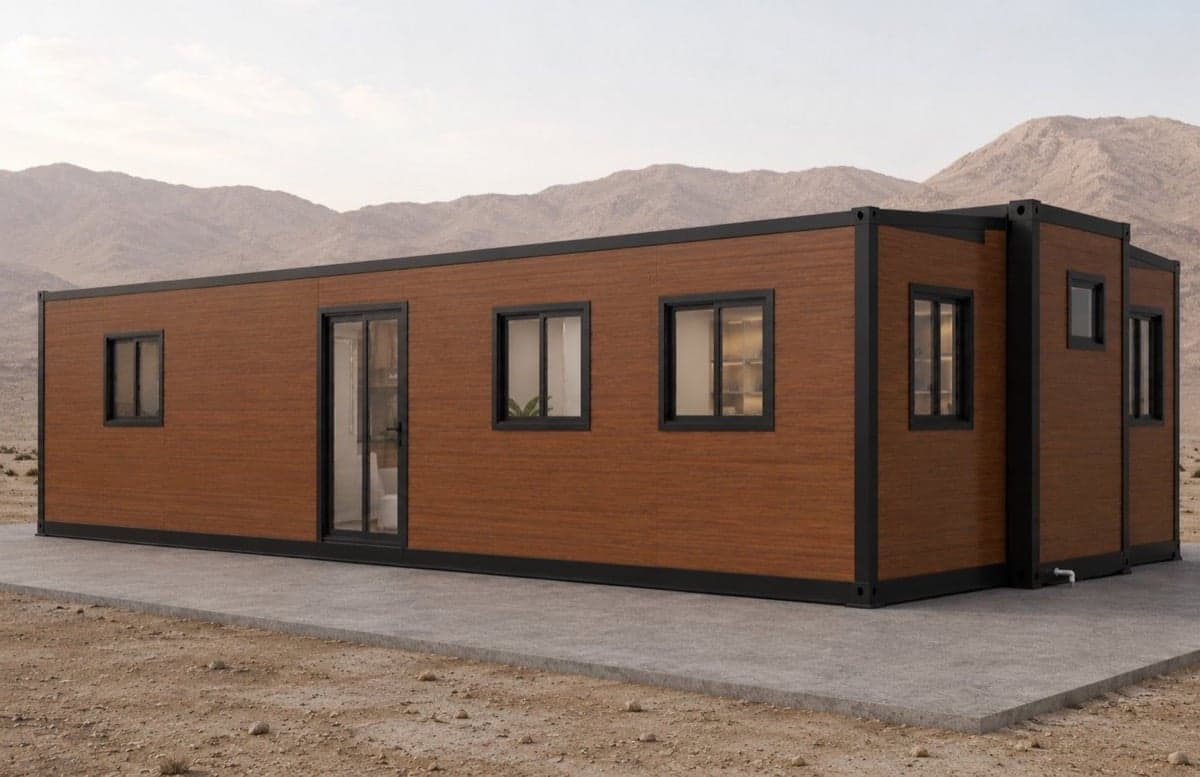 Container Expansível Double-Wing Tecto Plano 40 pés