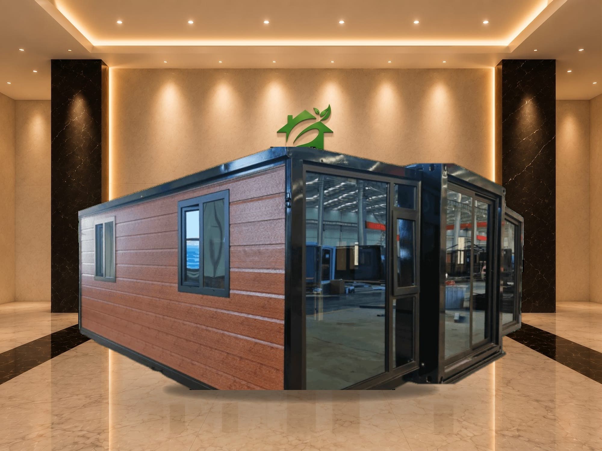 Container Expansível Double-Wing 20 pés Duplo Térreo 2 Chambres 74,00 m²
