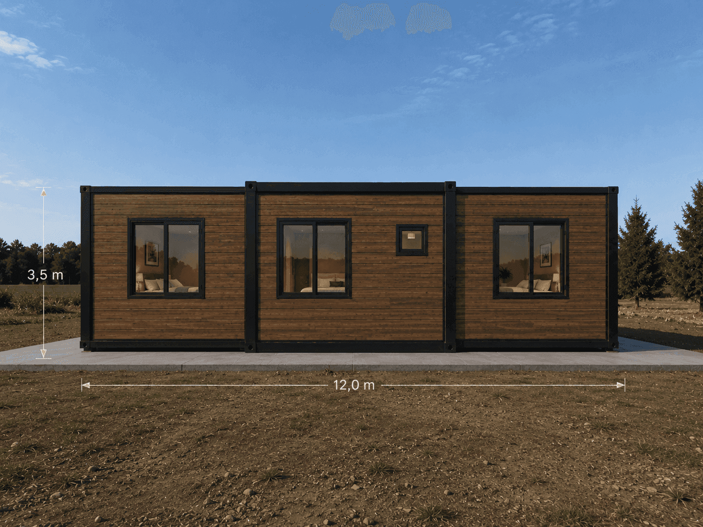 Container Expansível 10 20 30 /40 pés