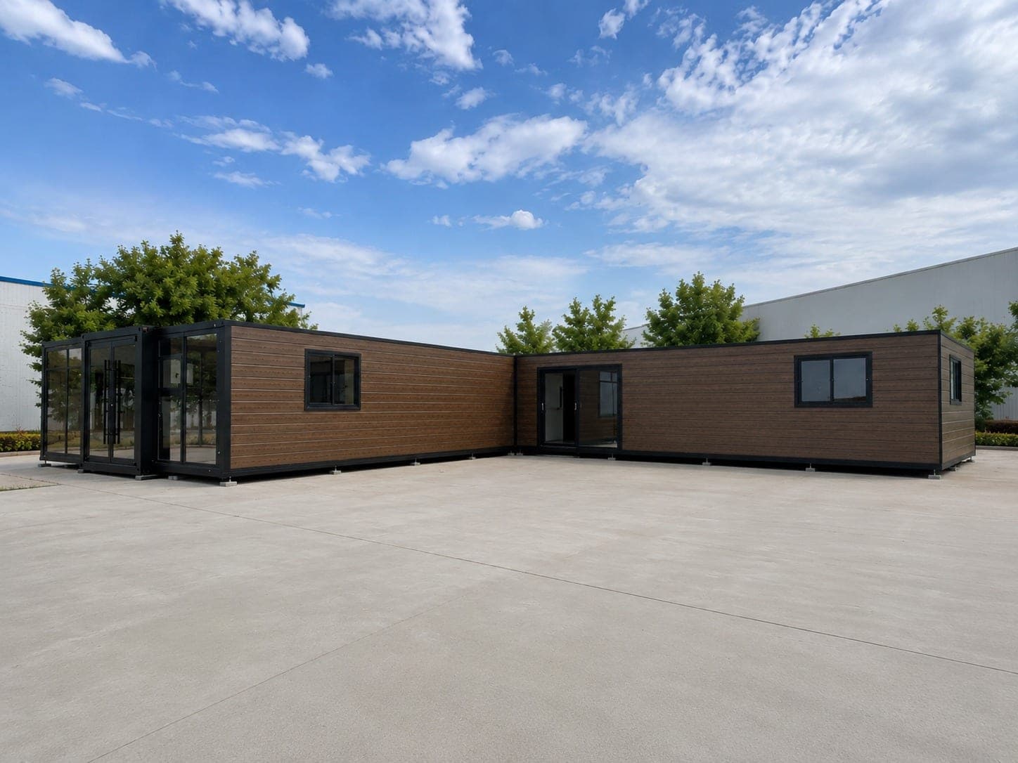 Container Expansível High-Spec 40 pés · Duplo Térreo (144 m²)