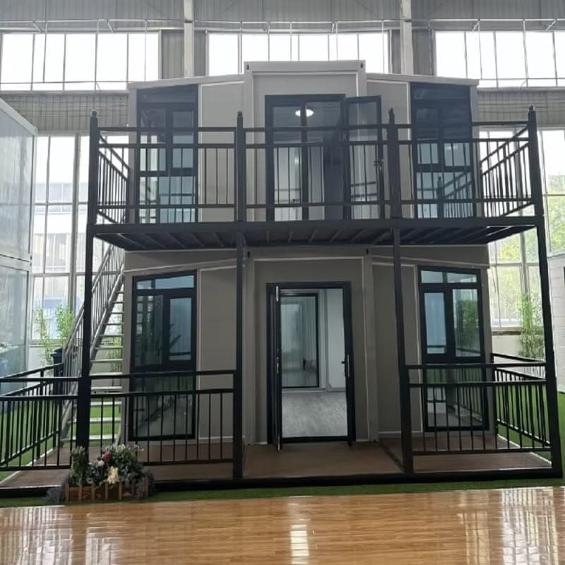 Container Expansível High-Spec 10 pés · Duplo Duplex (37 m²)