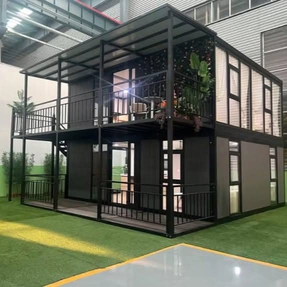 Container Expansível Double-Wing 20 pés · Duplo Duplex (74 m²)