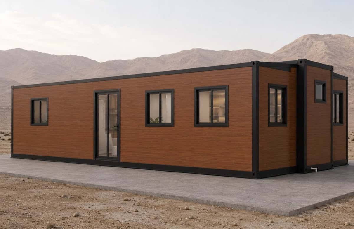 Proširivi kontejner Double-Wing Trokutasti krov 40 stopa · Dvostruki prizemni (184 m²)