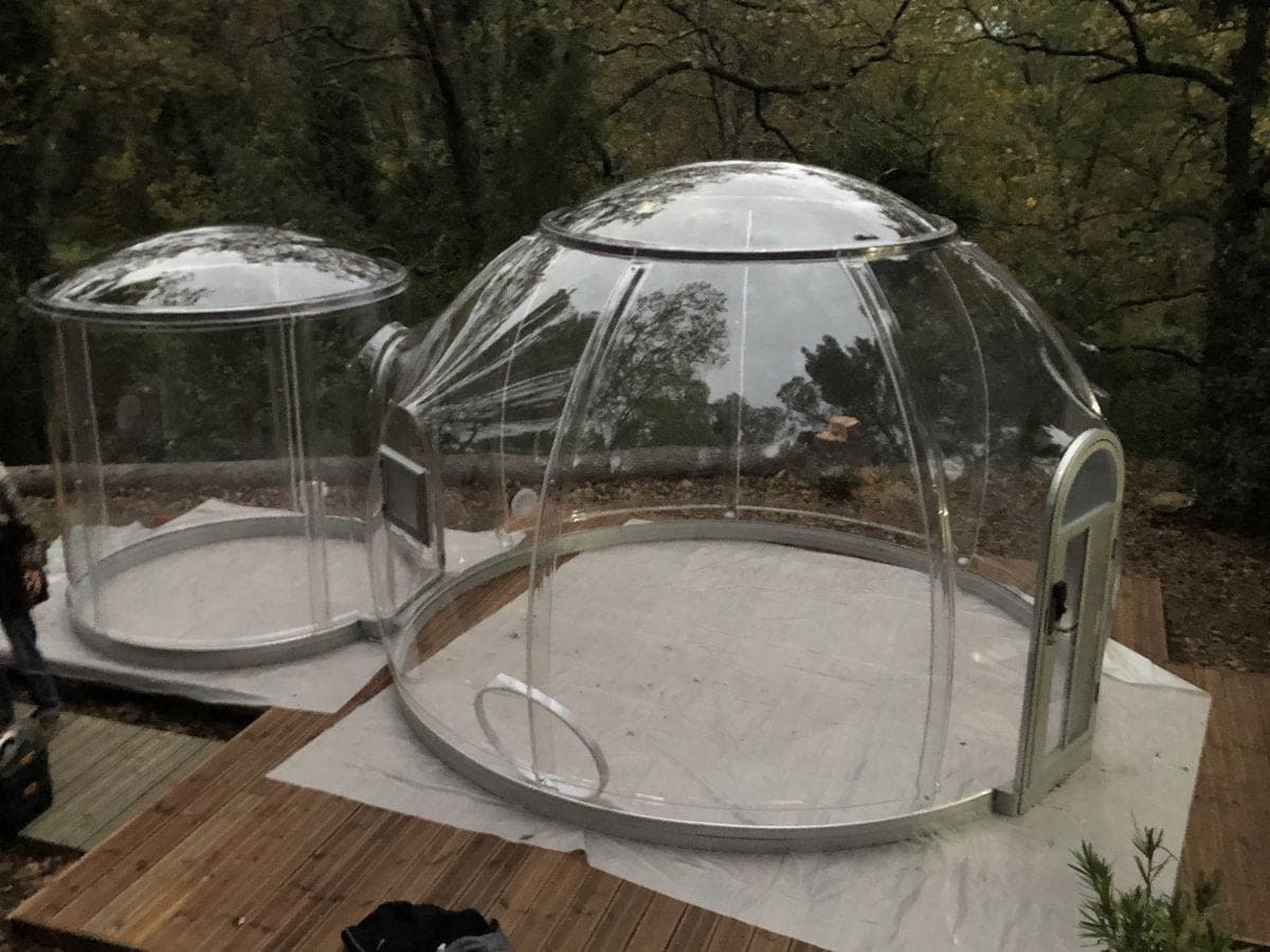 Cúpula Geodésica Dupla 4,0+2,5 m (17,5 m²)