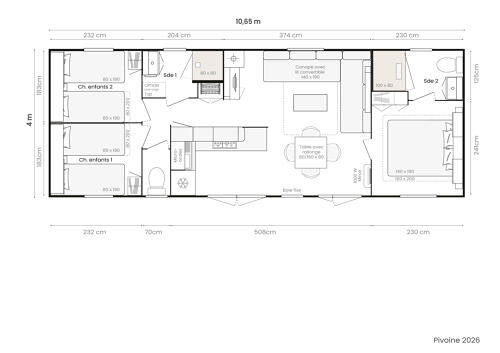 IRM Pivoine 3 Bedrooms 42.60 m² 6