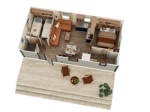 Azalee 2 Quartos 31,60 m² 2