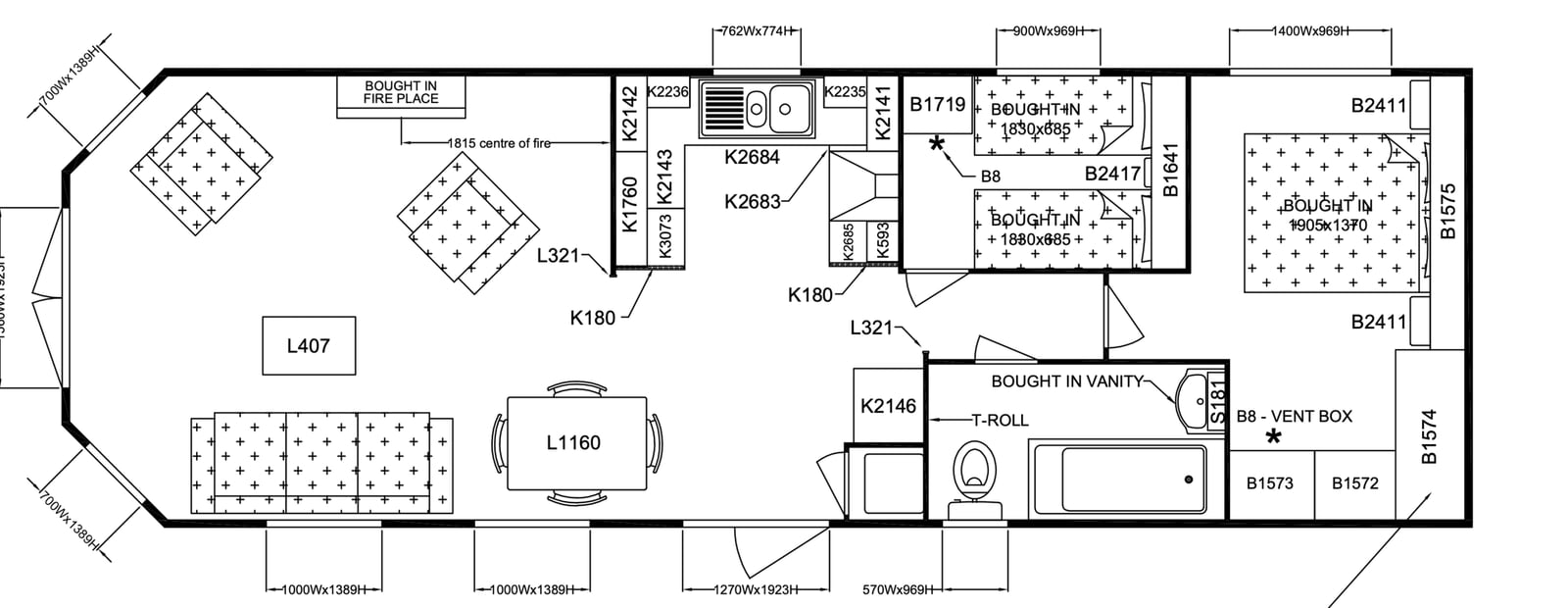 Delta Hawkhurst 2 Quartos 48,80 m² 2