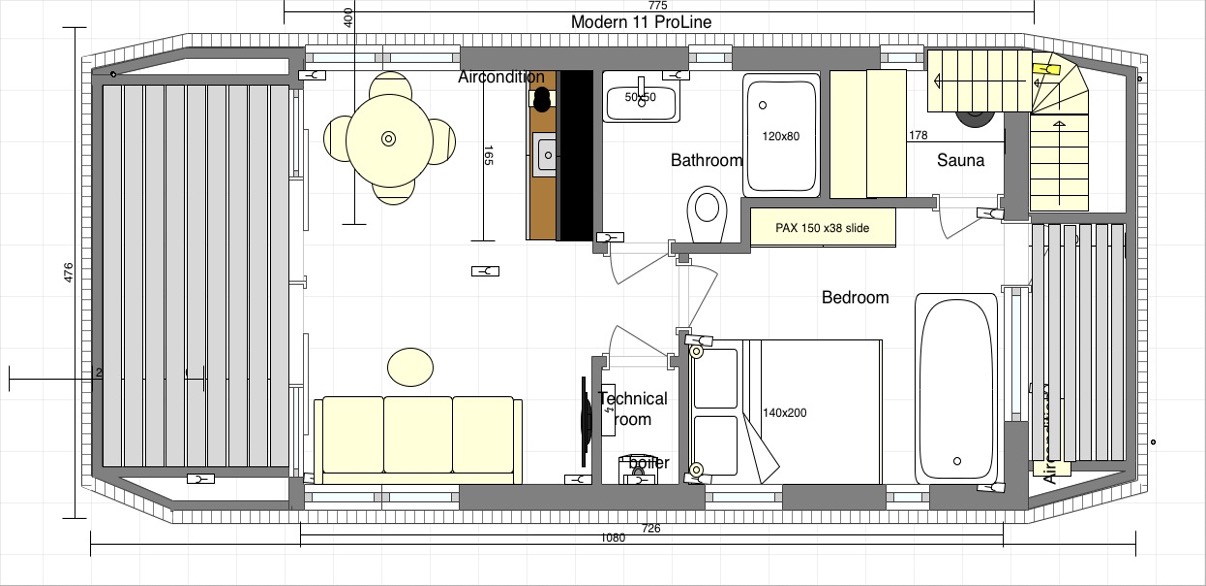 Houseboat Modern 11 ProLine 1 Bedroom 29.00 m² 16