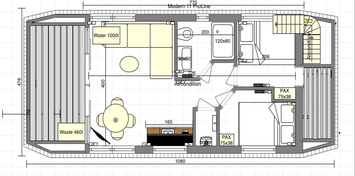 Houseboat Modern 11 ProLine 1 Bedroom 29.00 m² 15