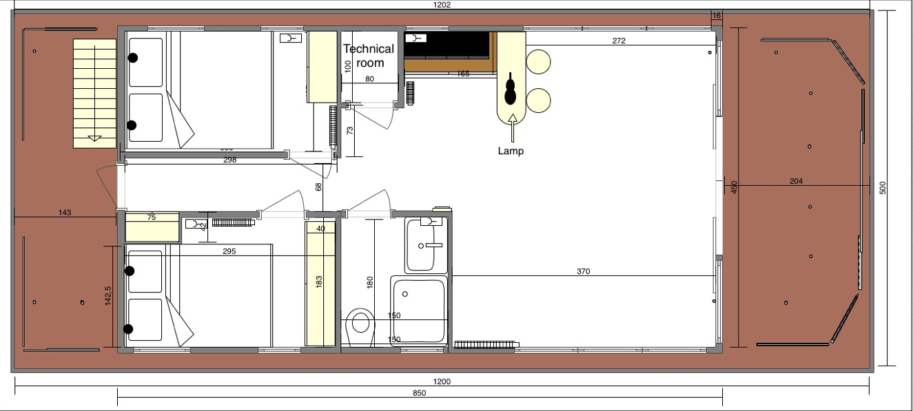Casa Galleggiante Apartboat XL 2 Camere 39,00 m² 3
