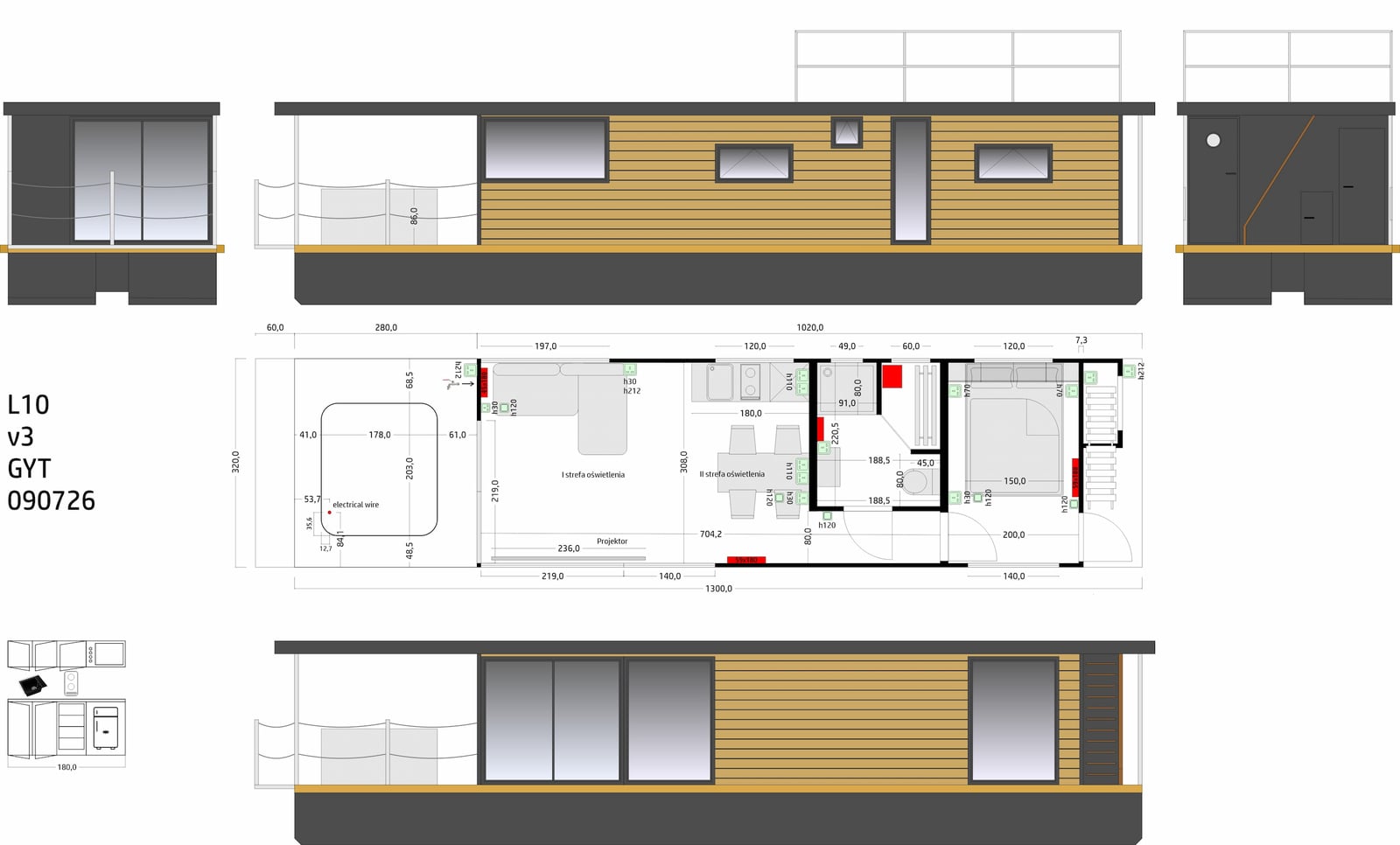 Casa Galleggiante Flutuante L10 2 Camere 34,10 m² 9