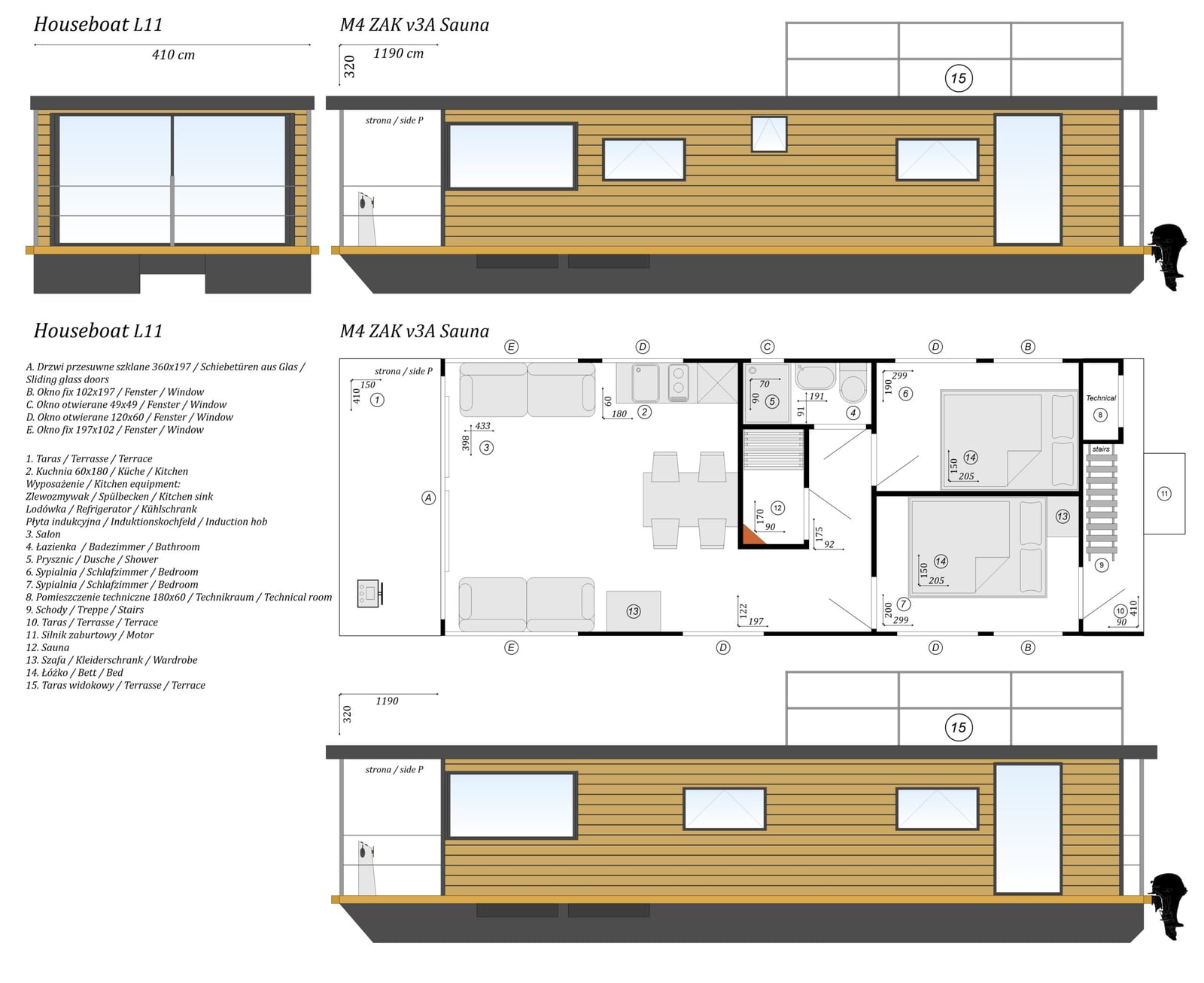 Houseboat Barcaça 2 Bedrooms 48.79 m² 8