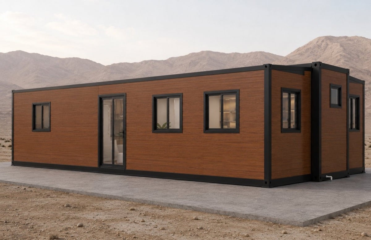 Módulo Doble Premium — 2× 40 pies (≈184 m²)