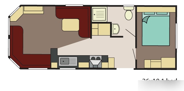 Delta Avalon 1 Slaapkamer 24,15 m² 9