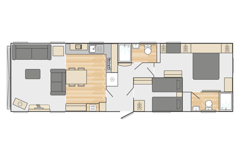 Swift Vendee Lodge 2 Bedrooms 51.91 m² 2027 10