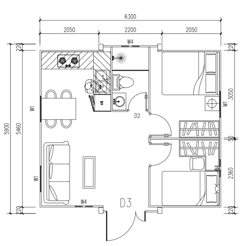 Container Espandibile Standard 20 piedi (37,2 m²) 25