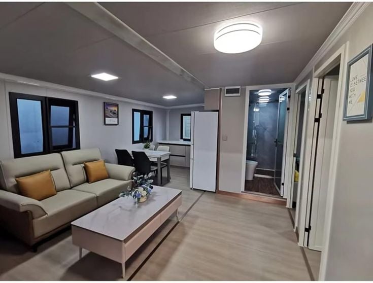 Erweiterbarer Container Standard 20 Fuß · Doppelt Ebenerdig (74 m²) 24
