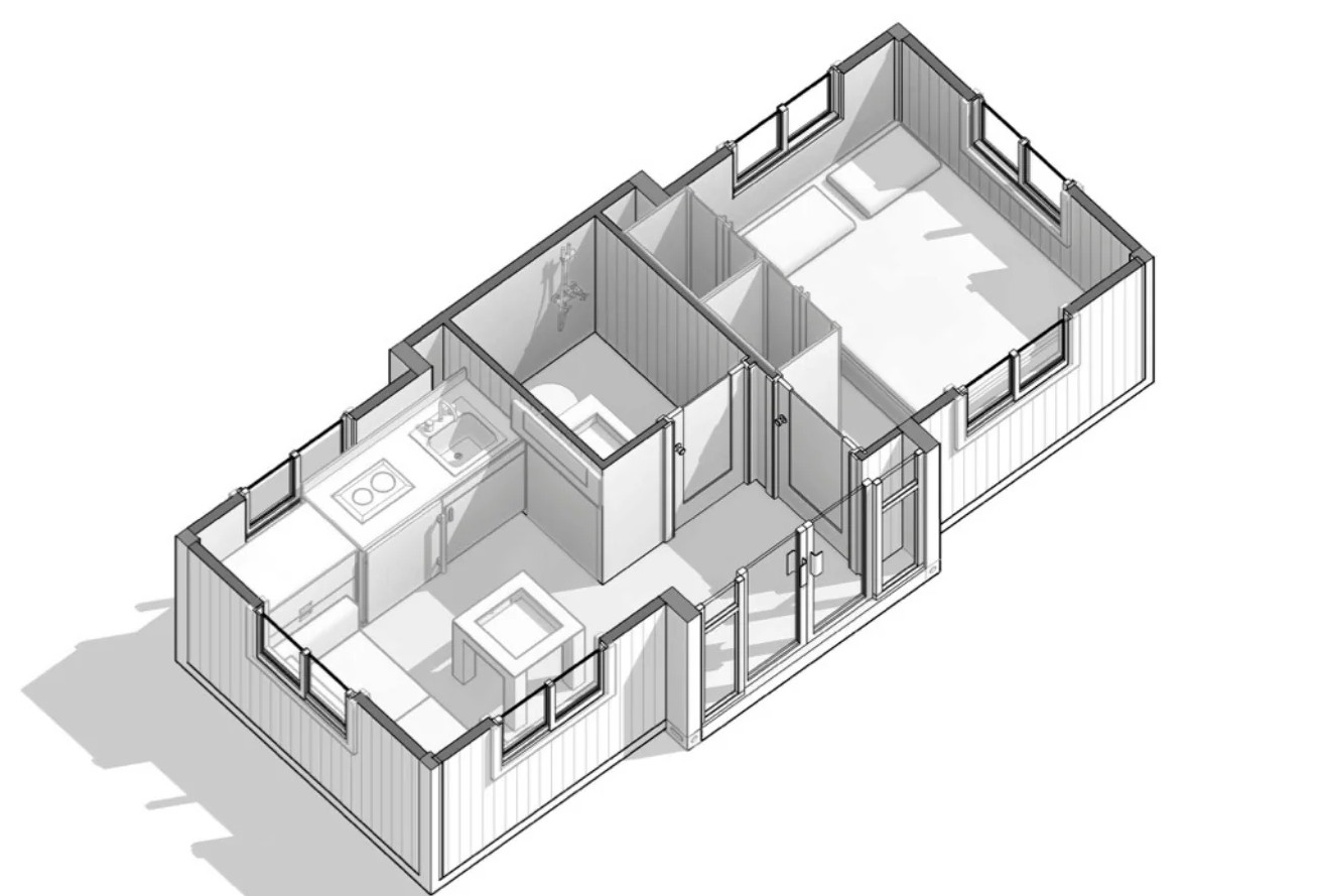 Erweiterbarer Container High-Spec 10 Fuß · Doppelt Ebenerdig (37 m²) 17
